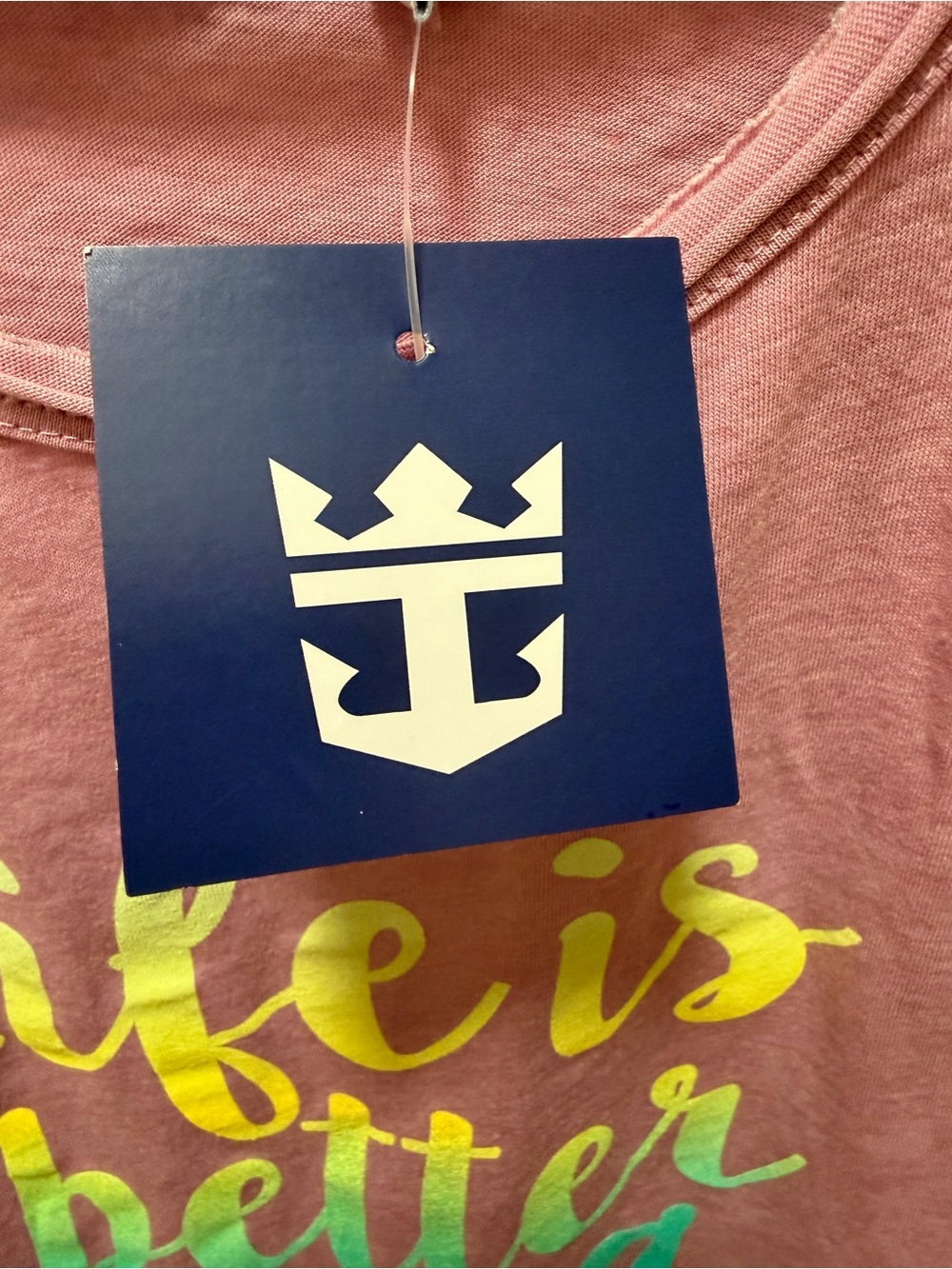 Royal Caribbean "Life is Better at Sea" Pink Graphic Tee Size Small🚢 - Picture 2 of 7